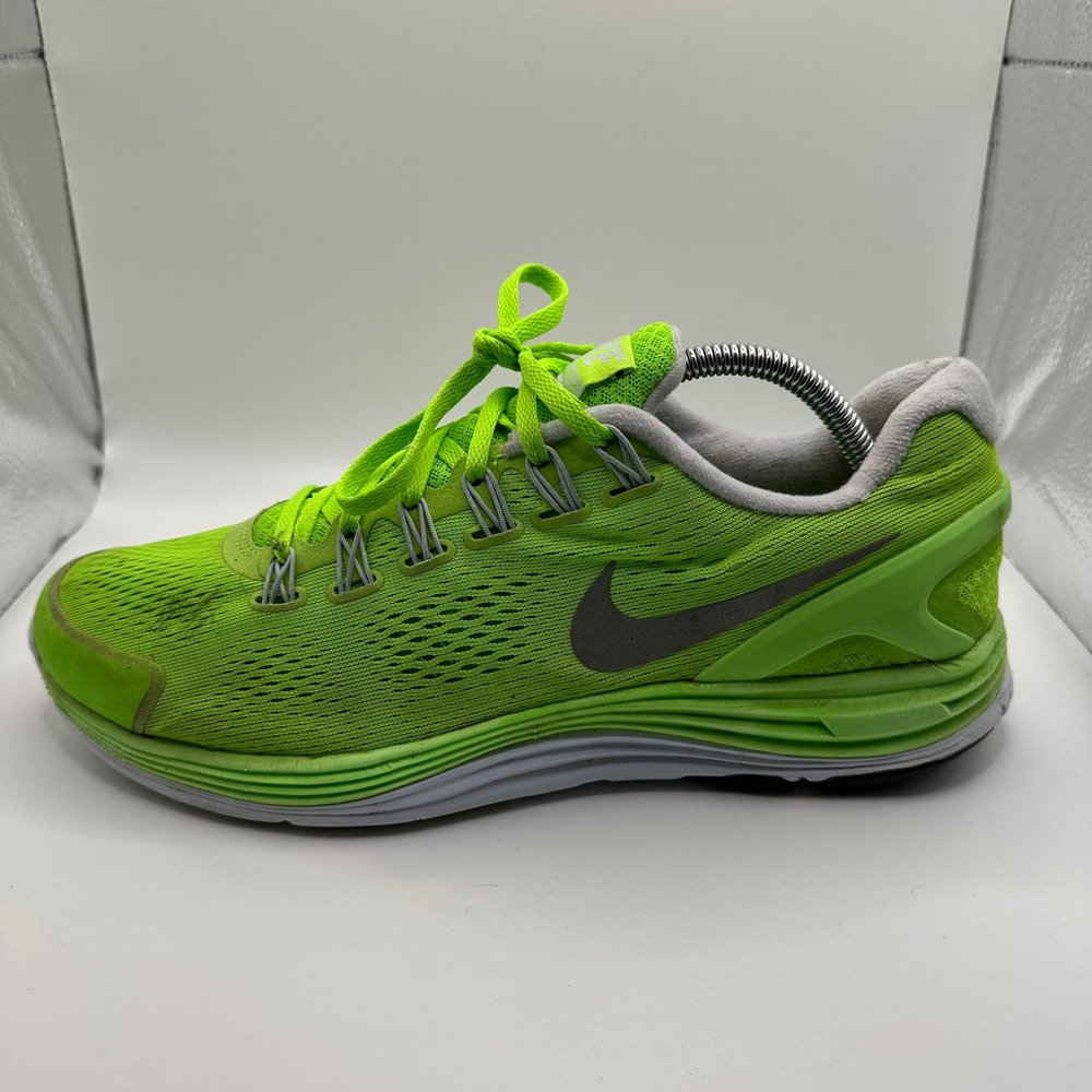 Nike LunarGlide 4 Men 10 Neon Green Good 524977-304 Running Shoes